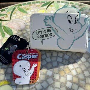 LOUNGEFLY Casper the Friendly Ghost Wallet Glows in the Dark NWT